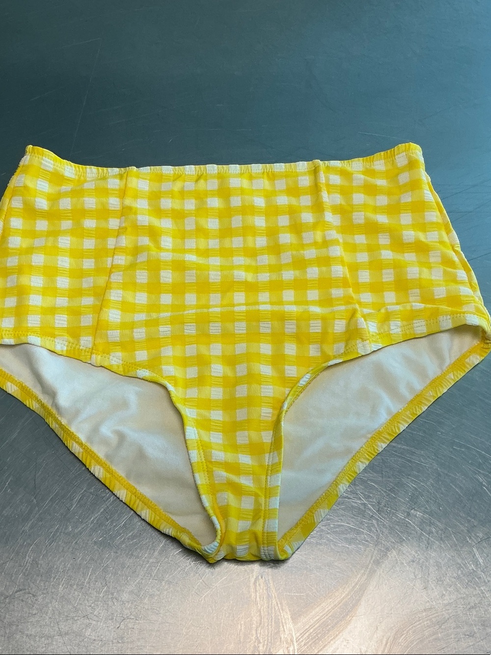 Vintge style “seer sucker” high waist  swim suit bottom